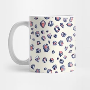 Navy & Coral Crystals Mug